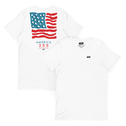America 250 Square Flag Unisex t-shirt