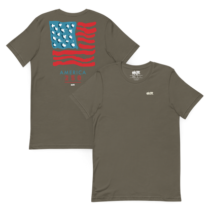 America 250 — Square Flag Unisex t-shirt