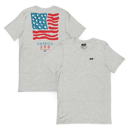 America 250 Square Flag Unisex t-shirt