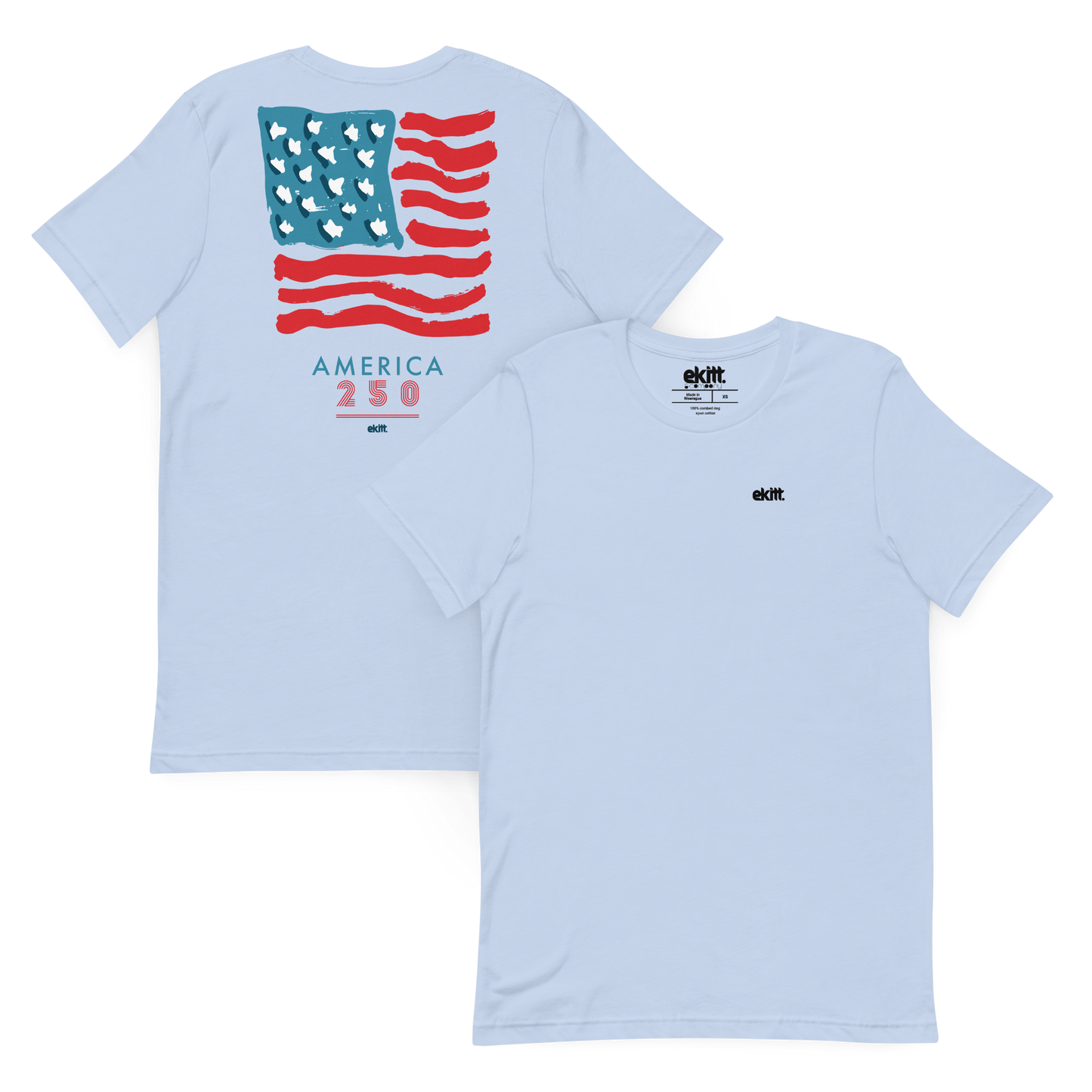 America 250 Square Flag Unisex t-shirt