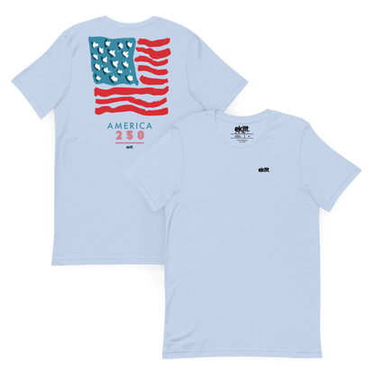 America 250 Square Flag Unisex t-shirt