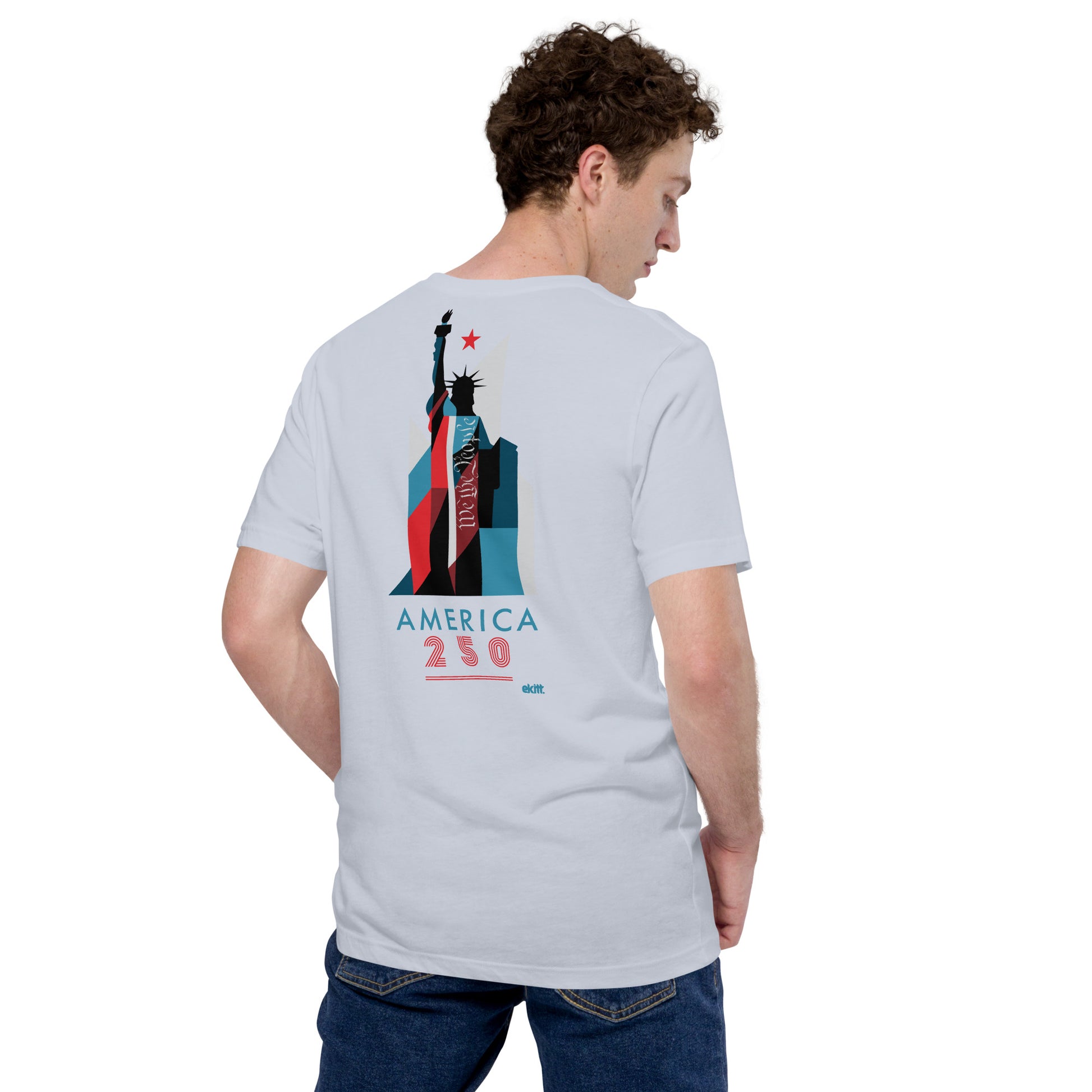 Vintage-inspired Statue of Liberty America 250 t-shirt commemorating the 1776 to 2026 Semiquincentennial