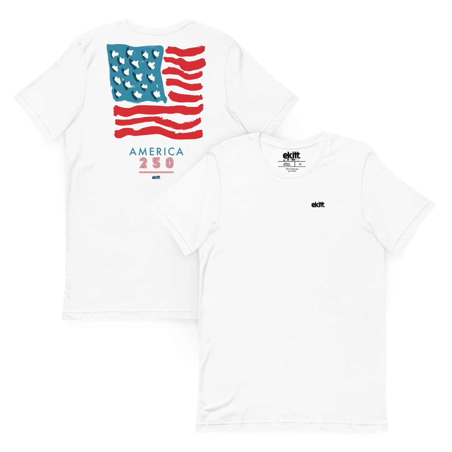 America 250 Square Flag Unisex t-shirt